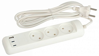 Удлинитель Эра  U-3-3m-USB-W 500_191_3093770
